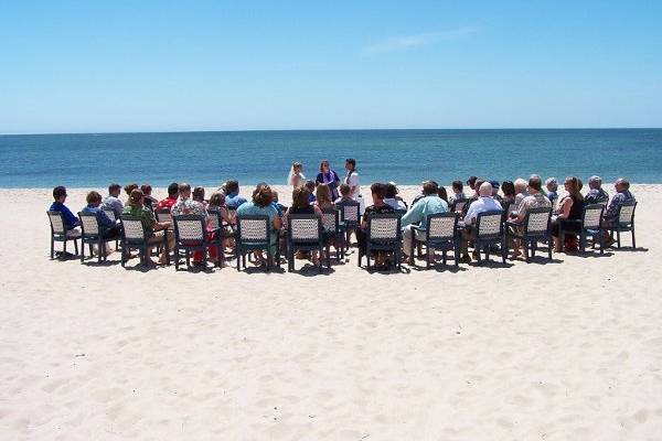 Ceremony from a far.