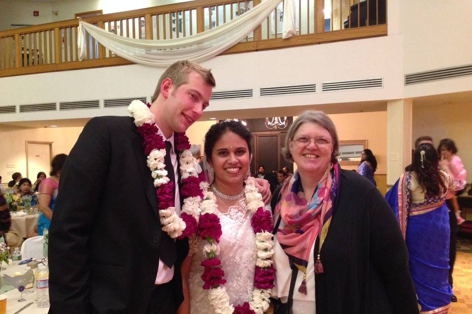 An non-denominational ceremony for an interfaith couple.