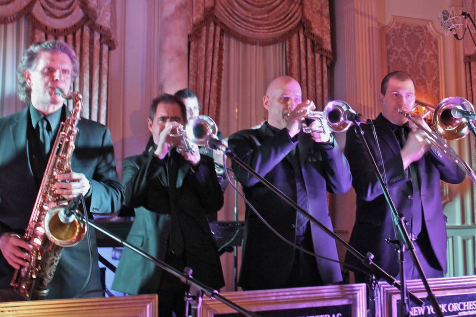 Central park orchestra horn section - this pic was taken one week after they played with the allman brothers at the beacon theatre.