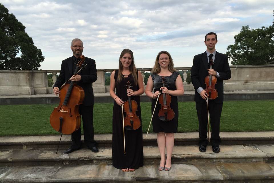 7th ave string at oheka castle wedding