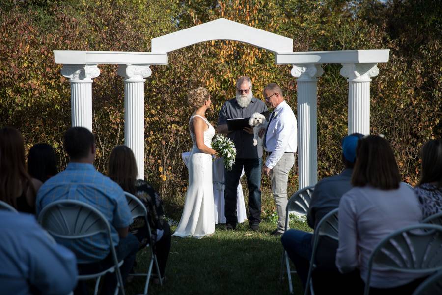 Backyard ceremony