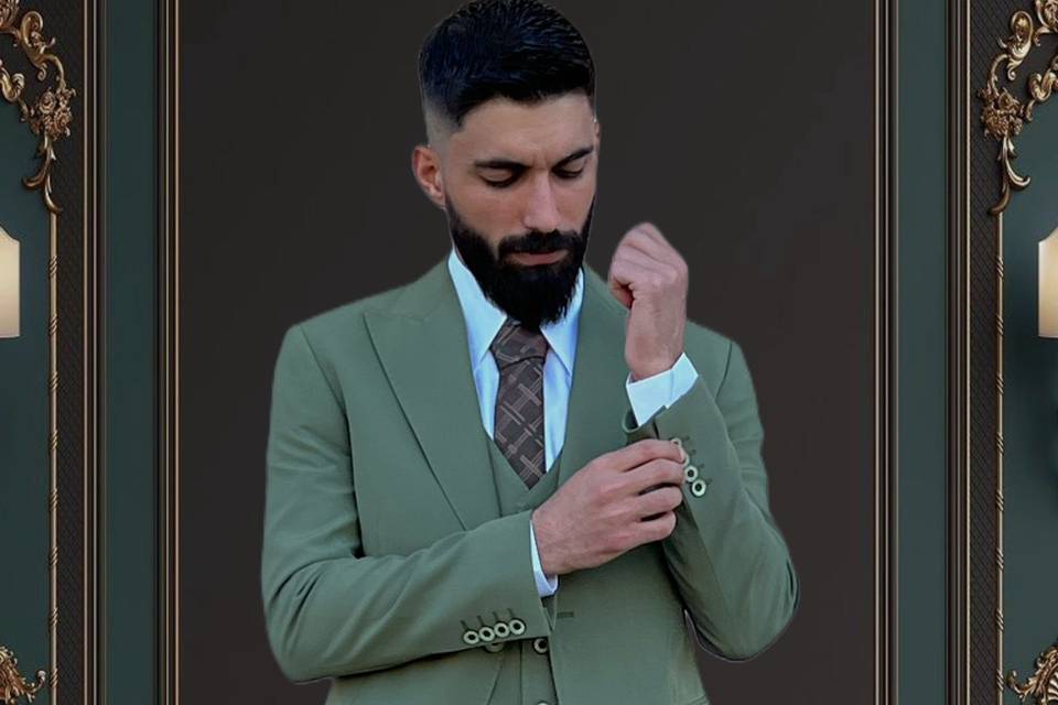 Sage Slim Fit Suit
