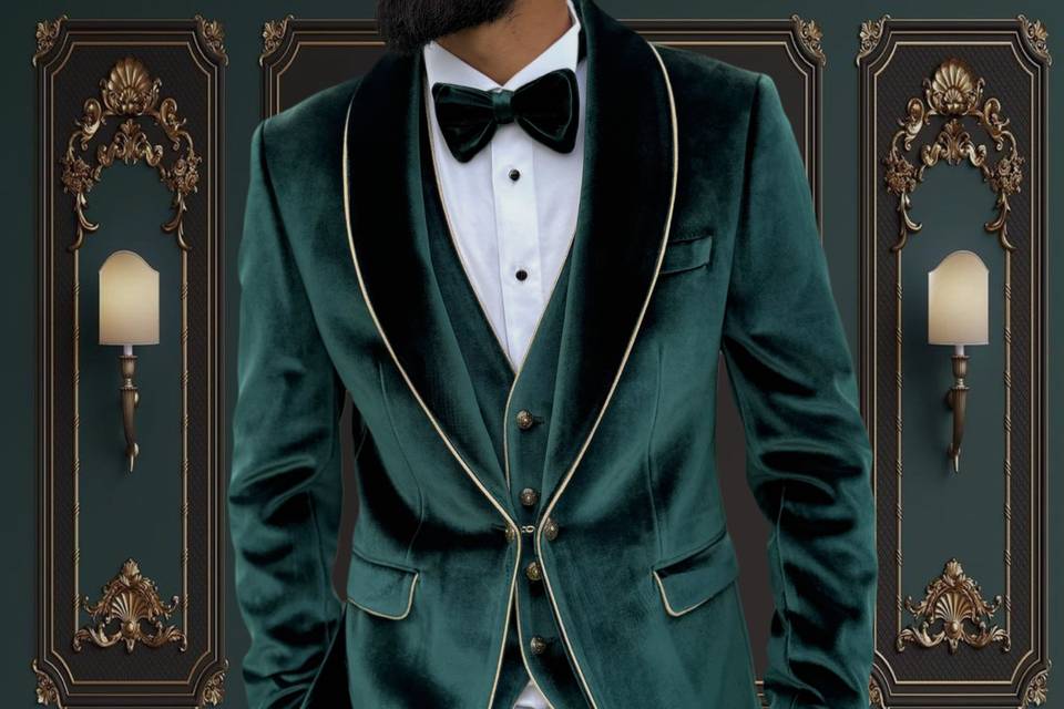 Emerald Green Velvet Tuxedo
