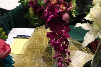 Purple & Green Orchid Bouquet