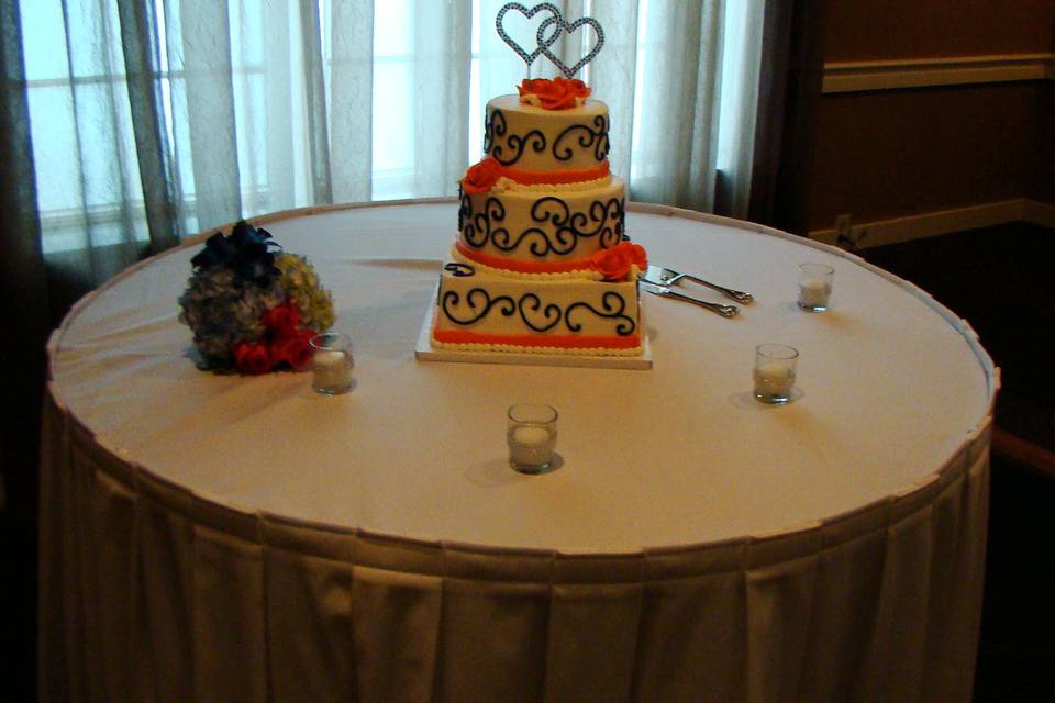 The grand ballroom cake table
