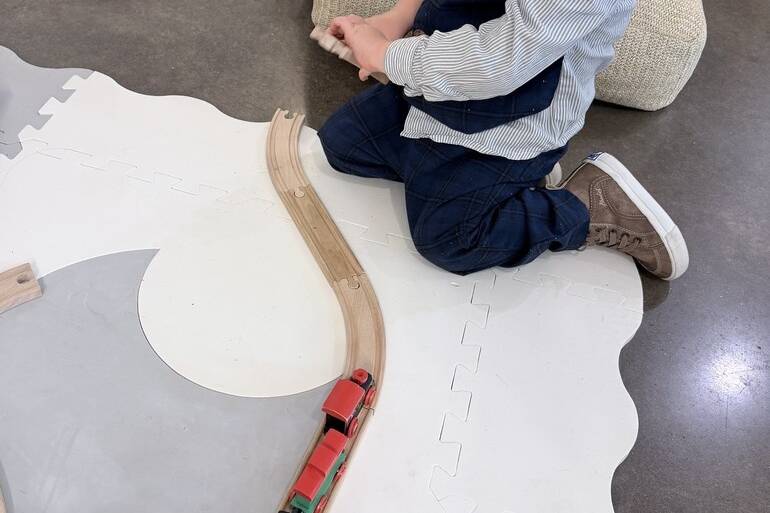 Wooden train set is timeless