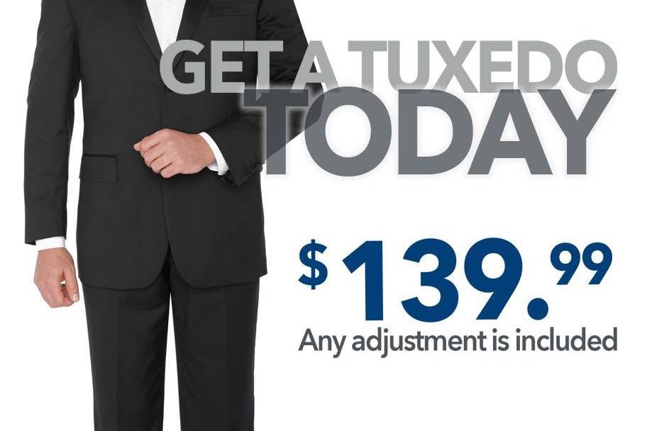 Don't Rent a Tuxedo Anymore, Own it for Only $139.99*Alterations Included