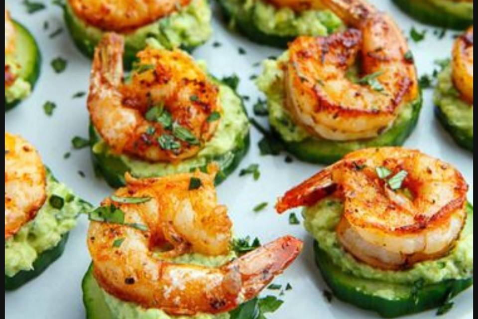 Sugars Shrimp on cucubers