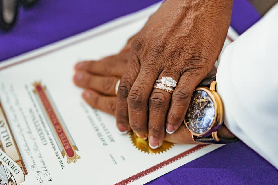 Intimate Family Wedding