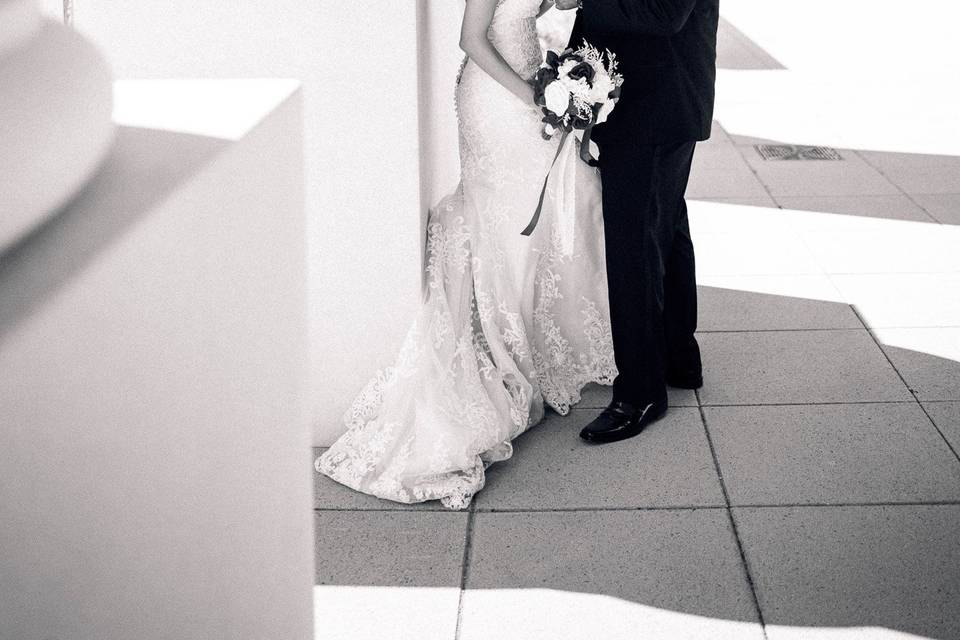 B&W wedding pics