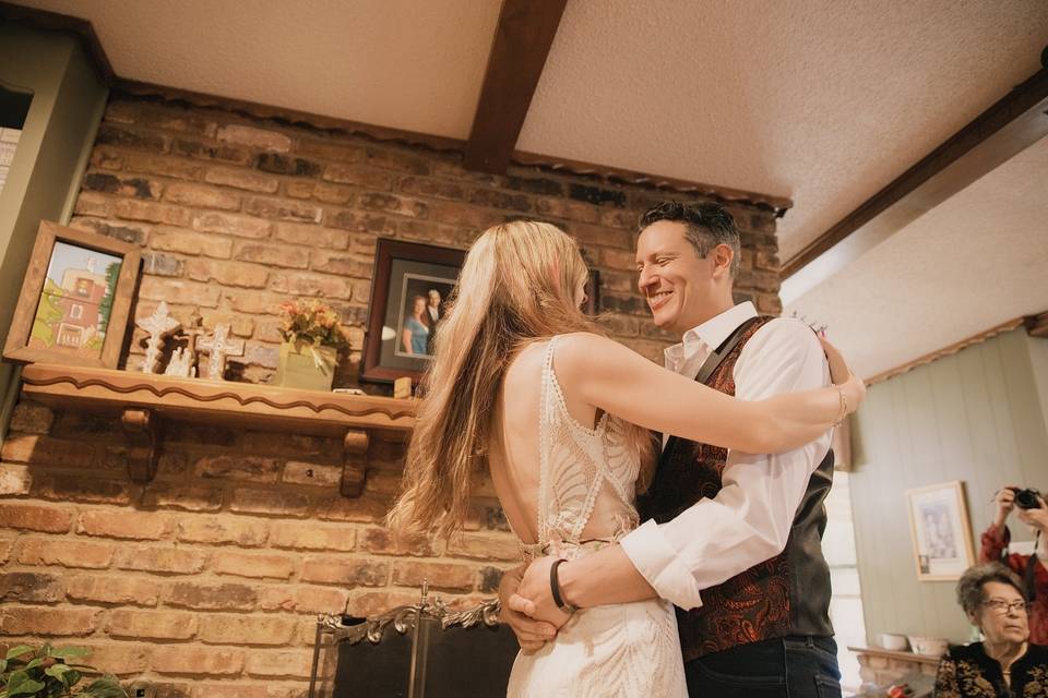 Intimate family wedding