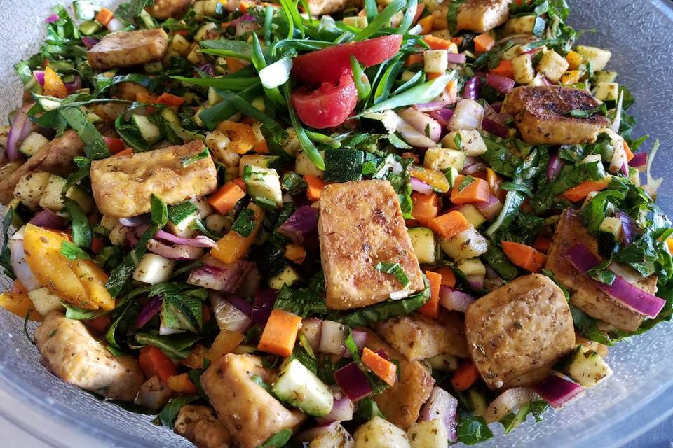 Tempeh Salad w veggies