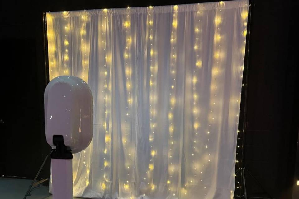 Our Photobooth and Backdrop