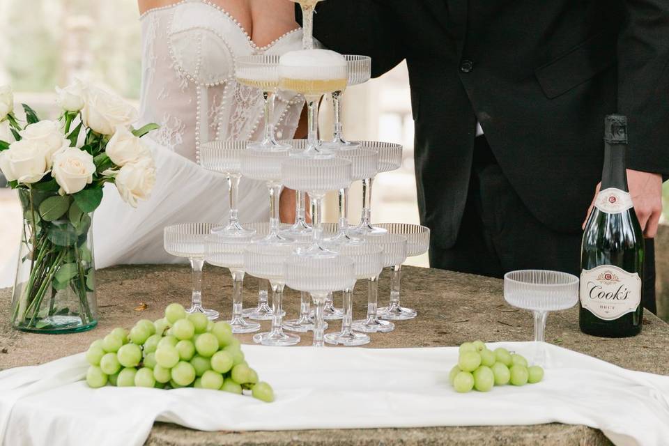 Champagne tower