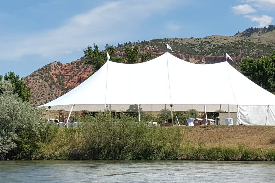 Large white tent