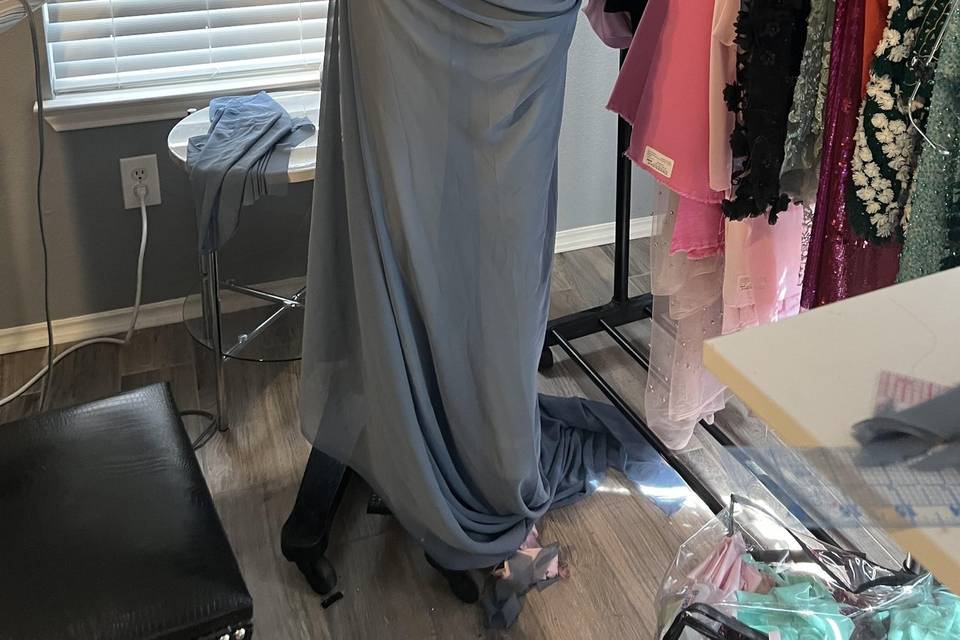 Bridesmaids Dress in Progress