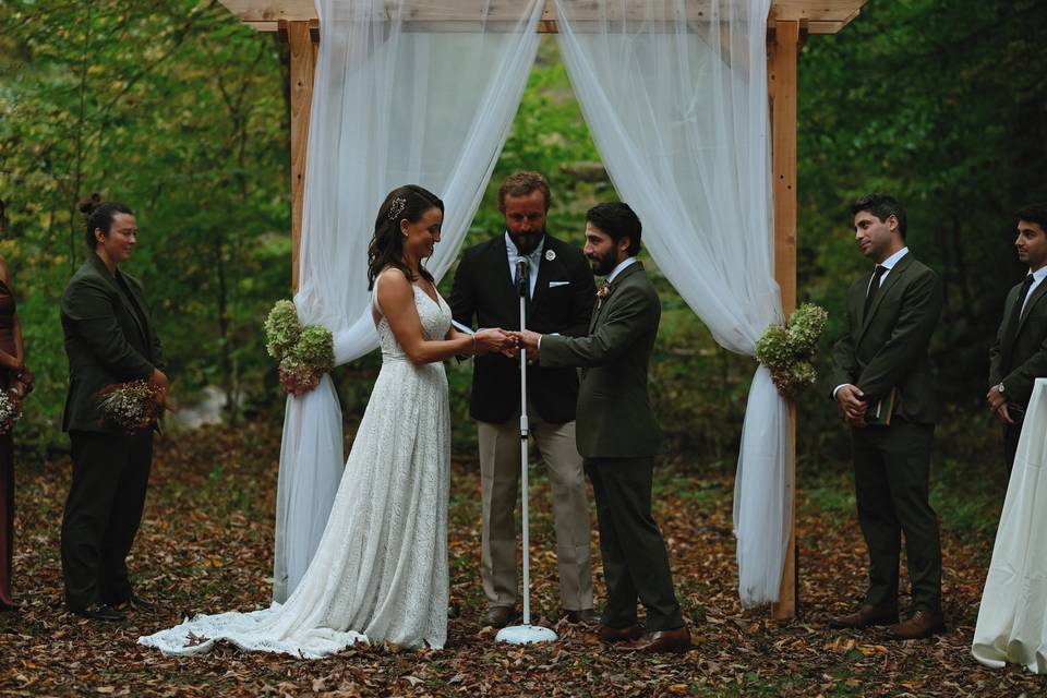 Ceremony area by the river