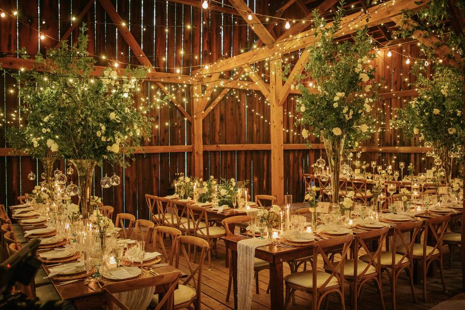 Barn with extra lighting