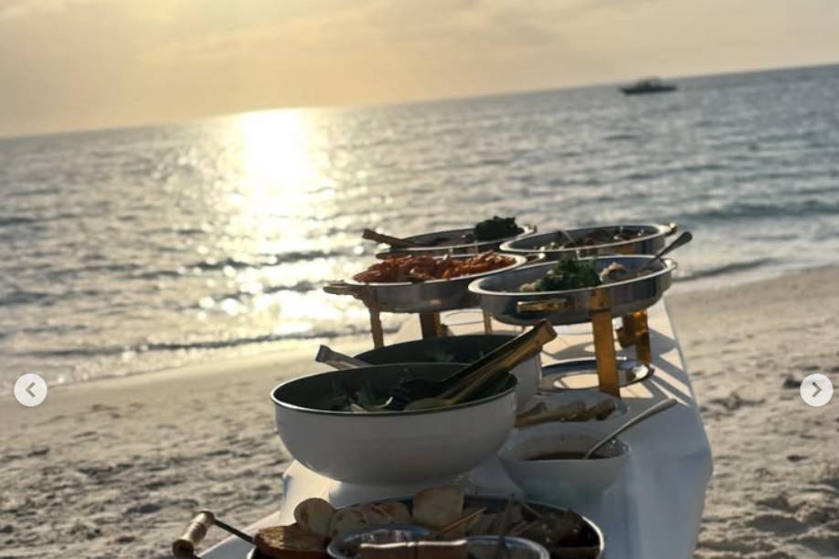 Catered buffet