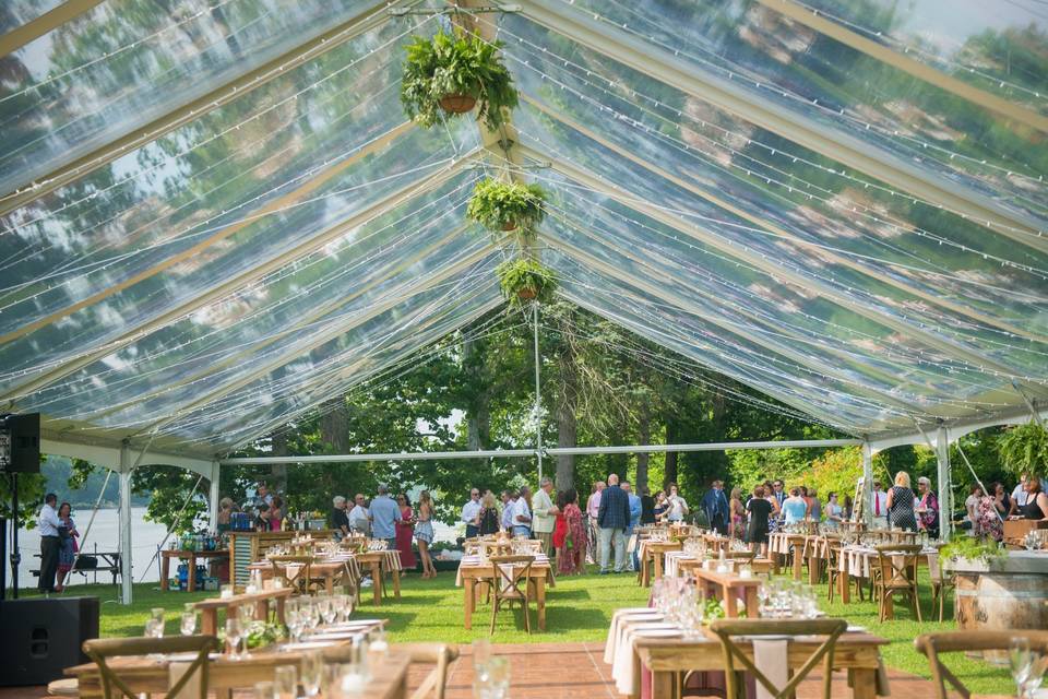 Clear Top Tent Interior