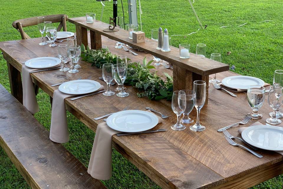 Farm Table And Bench