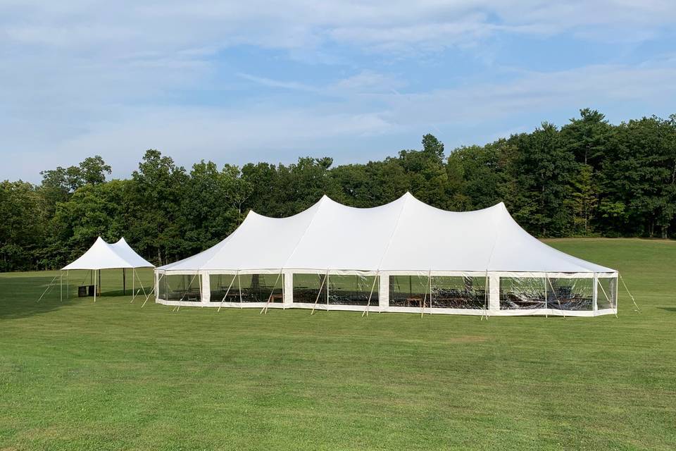 Tent in grass