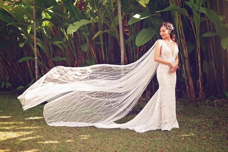 Custom Wedding Cape