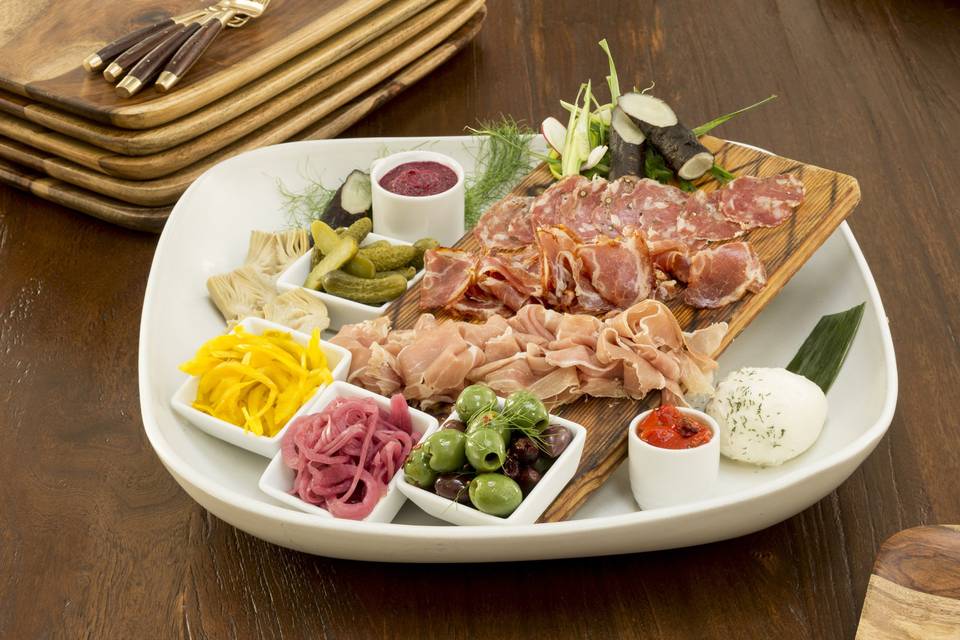 a small charcuterie platter