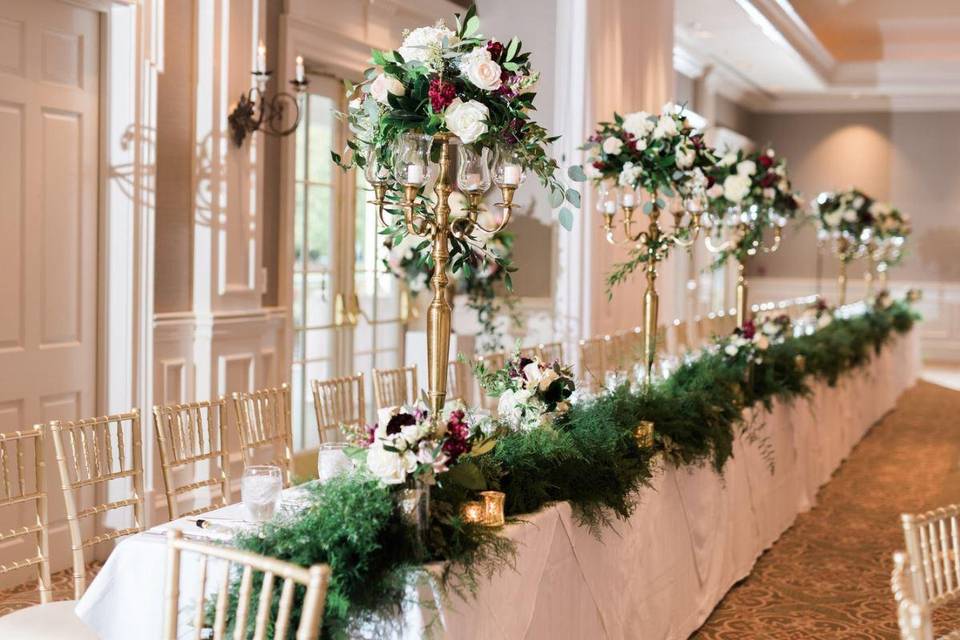 Wedding Party Head Table