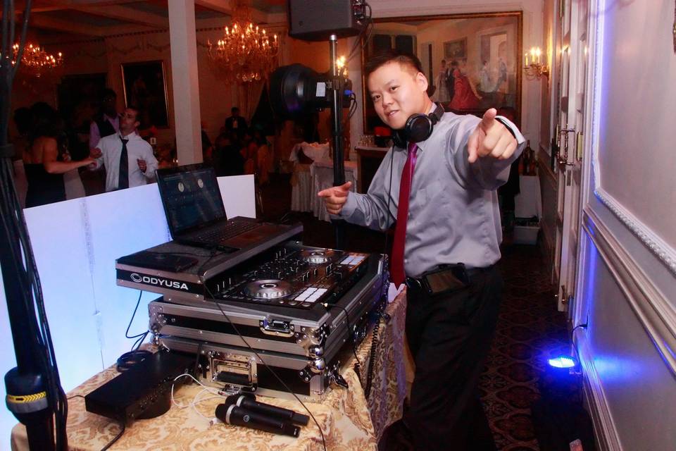 DJ at his booth