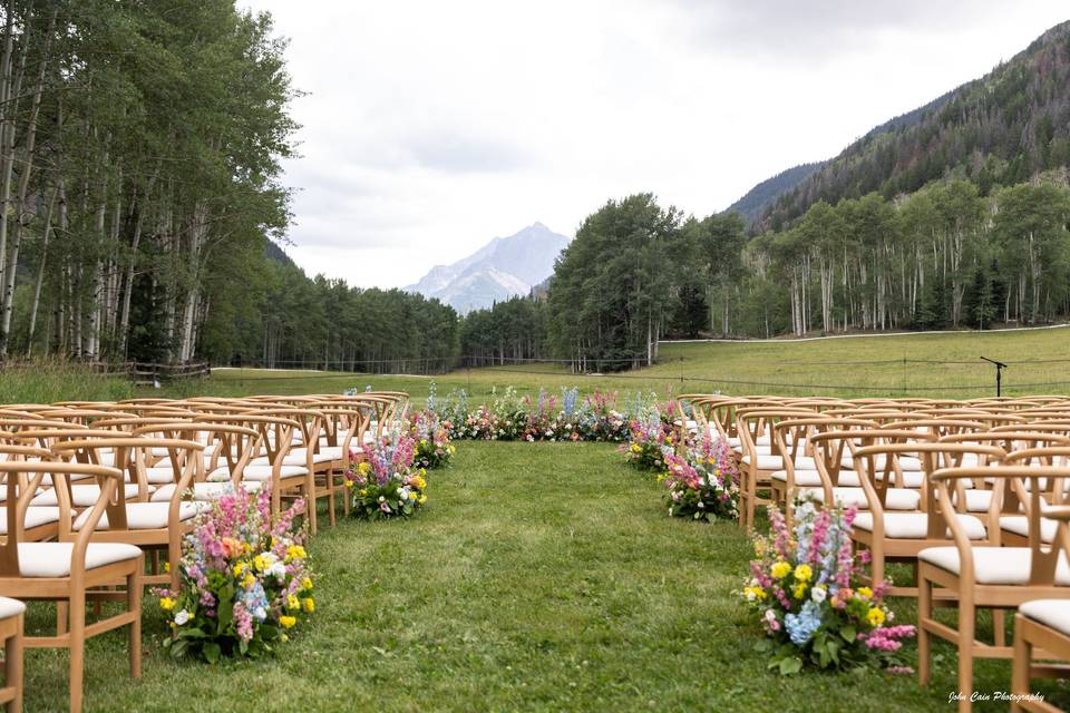 Tented Reception in Meadow