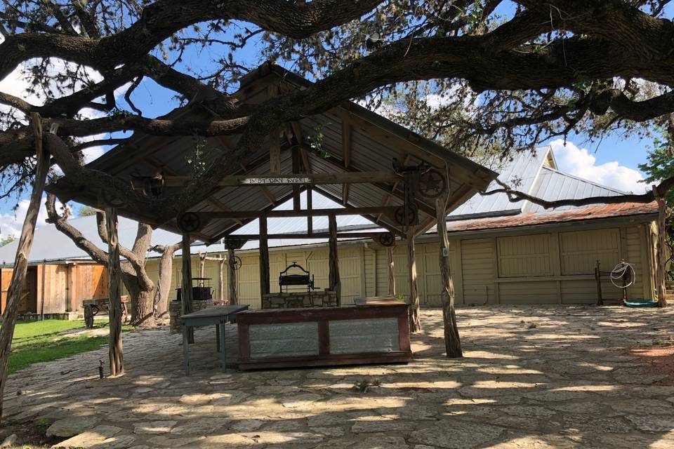 Outdoor patio of headquarters