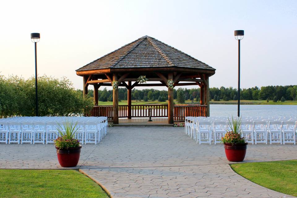 Gazebo and the chairs
