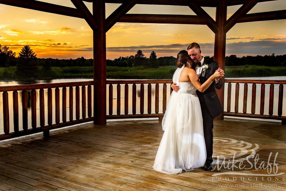 First dance in the gazebo