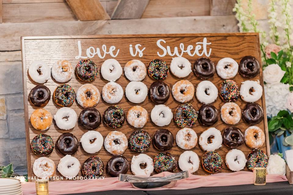 Love is Sweet Donut Wall