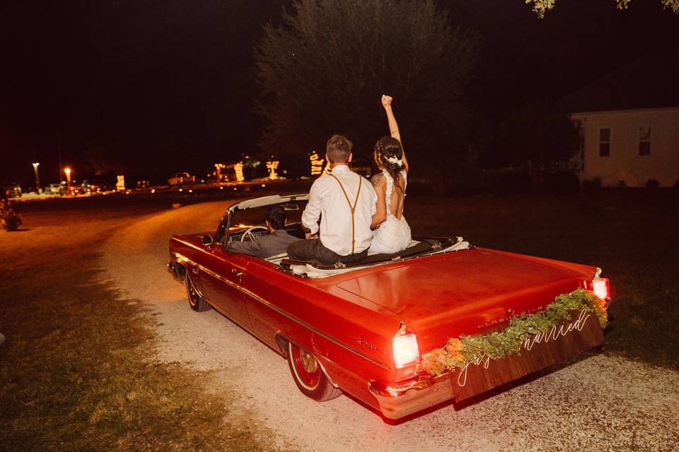 1963 Olds convertible sendoff