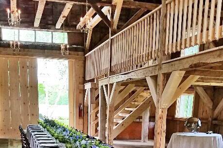 Wedding Table in the Andover Barn