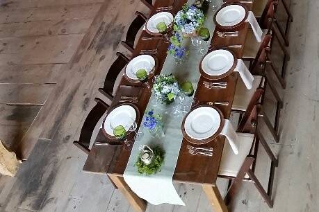 Wedding Table in the Andover Barn