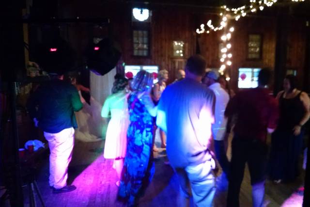 Guests dancing