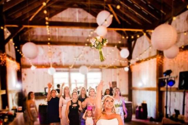 Bride with the guests