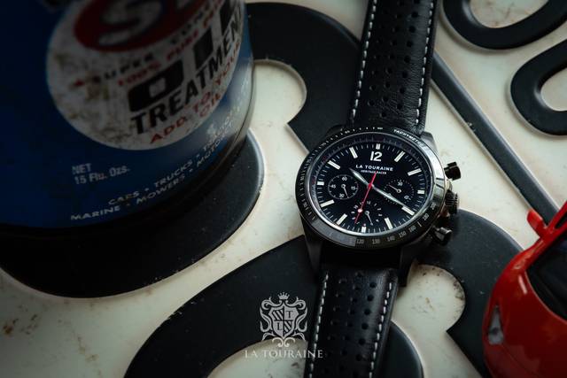Heritage Racer Noir Tachymeter