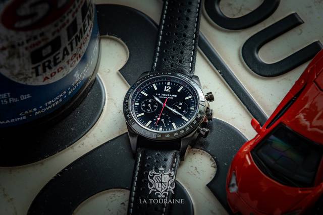 Heritage Racer Noir Tachymeter