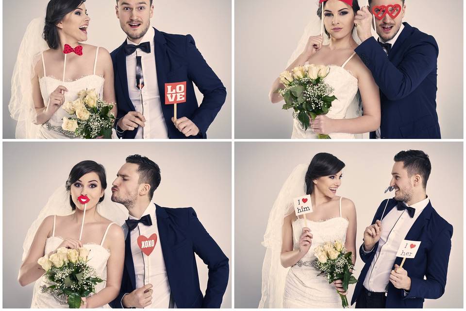 Newlyweds collage