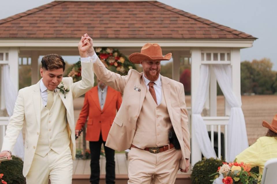 End of ceremony