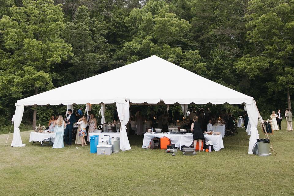 Large event tent on Great Lawn