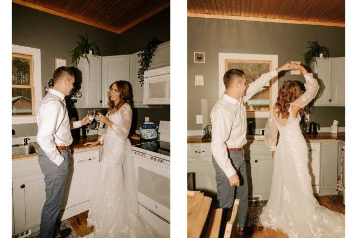 Quick toast pre-ceremony