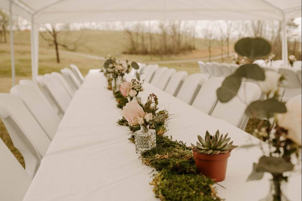 Reception table setup