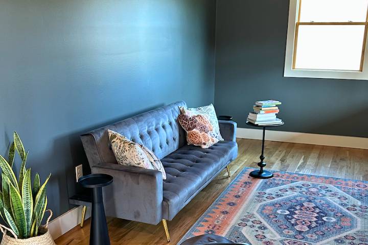 Living area in cottage