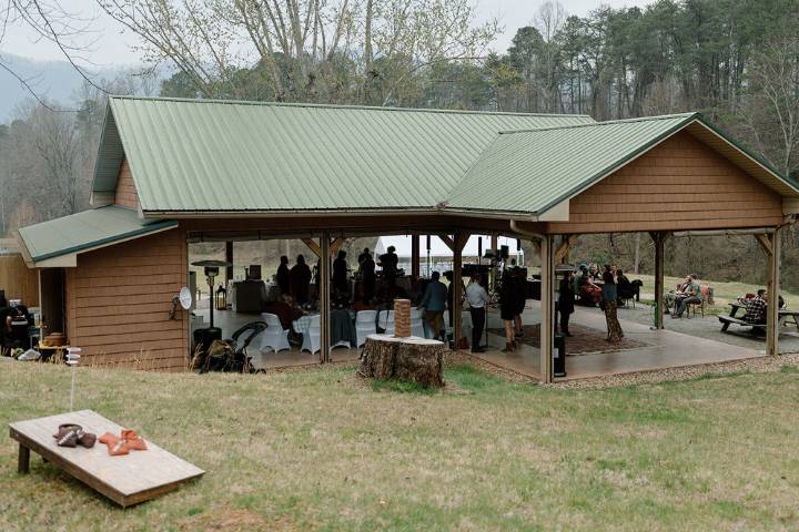 Back of pavilion