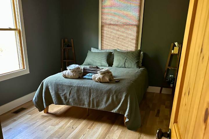 Primary bedroom in cottage